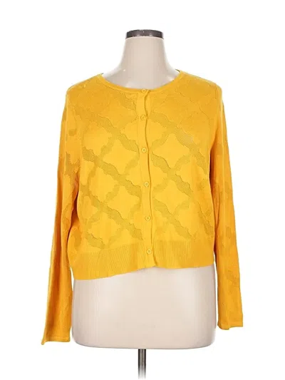 Pre-owned Jason Wu Cardigan Sweater In Yellow