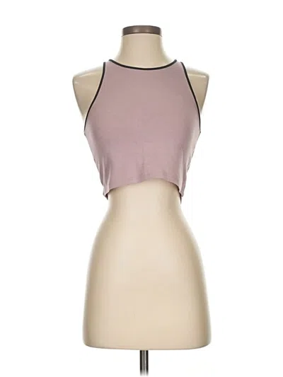 Pre-owned Madewell Tank Top Brown Halter Neckline Tops