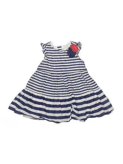 Pre-owned Janie And Jack Kids' Dress In Blue