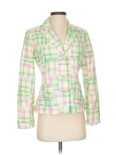 Pre-owned Lilly Pulitzer Blazer Jacket In Green