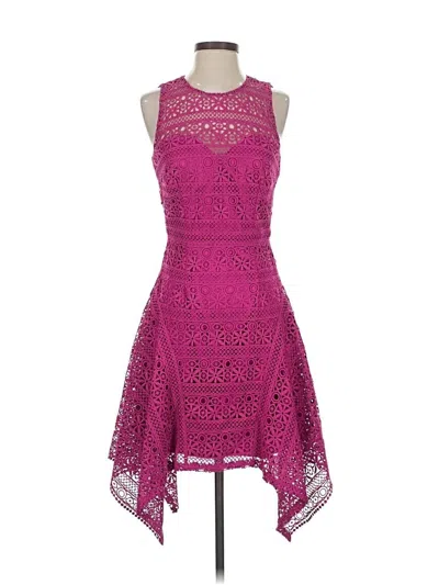 Pre-owned Theia Cocktail Dress In Pink