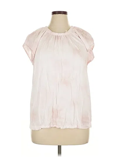 Pre-owned Cloth & Stone Short Sleeve Blouse In Pink