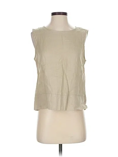 Pre-owned The Podolls Sleeveless Blouse In Brown
