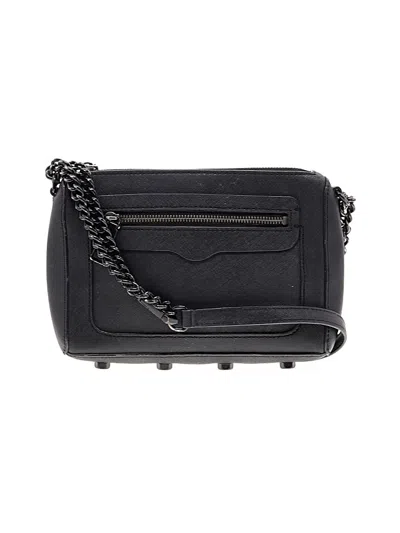 Pre-owned Rebecca Minkoff Leather Shoulder Bag In Black