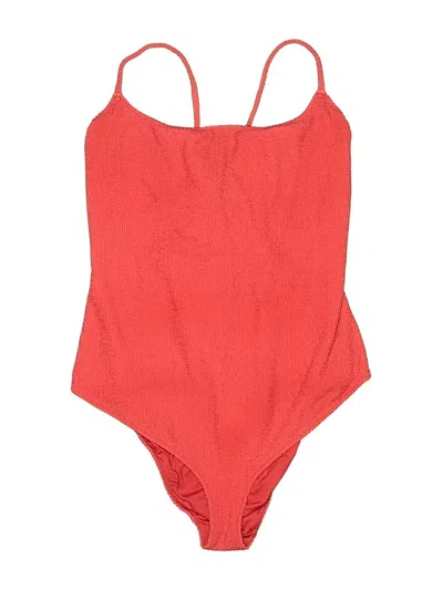 Pre-owned Show Me Your Mumu One Piece Swimsuit In Red