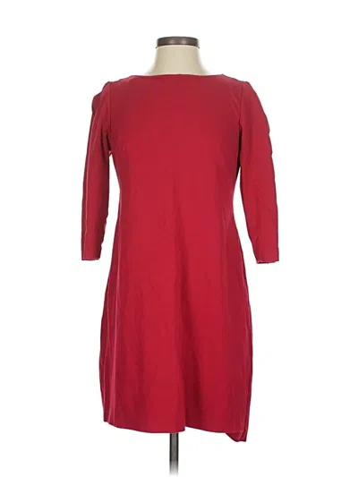 Pre-owned Rsvp By Talbots Casual Dress In Burgundy
