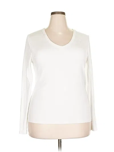 Pre-owned Gap Long Sleeve T-shirt In White
