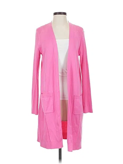 Pre-owned Talbots Cardigan Sweater In Pink