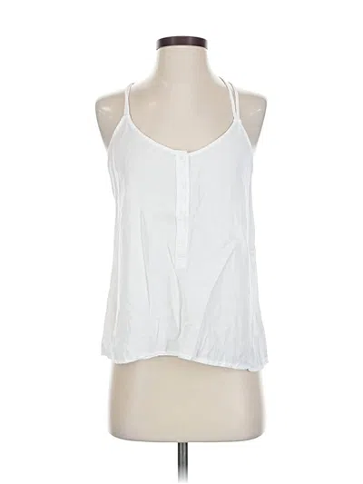 Pre-owned Cloth & Stone Sleeveless Blouse In White