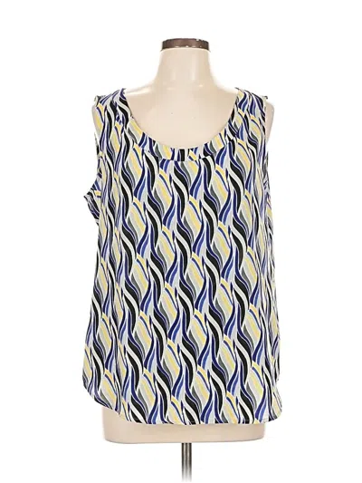 Pre-owned Anne Klein Sleeveless Blouse In Blue