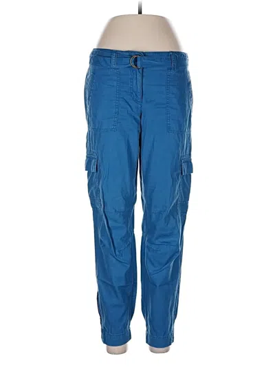Pre-owned Ann Taylor Loft Cargo Pants In Blue