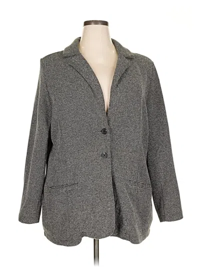Pre-owned Liz Claiborne Blazer Jacket In Gray
