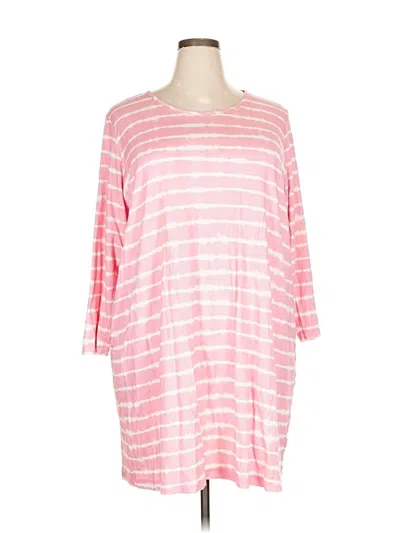 Pre-owned Lands' End Casual Dress In Pink