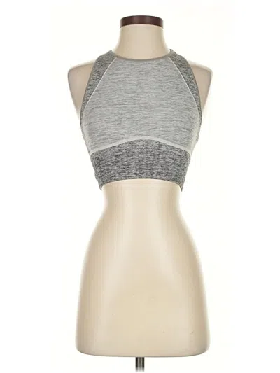 Pre-owned Athleta Tank Top Gray Halter Neckline Tops