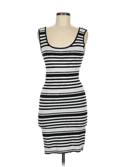 Pre-owned Bar Iii Casual Dress In Black