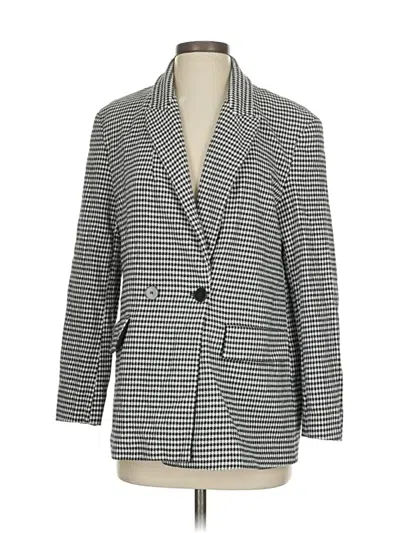 Pre-owned Zara Blazer Jacket In Gray