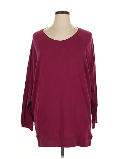 Pre-owned Chic Soul (chicsoul.com) 3/4 Sleeve T-shirt In Burgundy