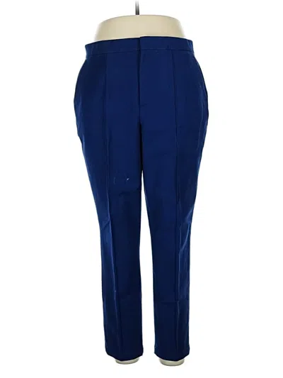 Pre-owned Lands' End Dress Pants In Blue