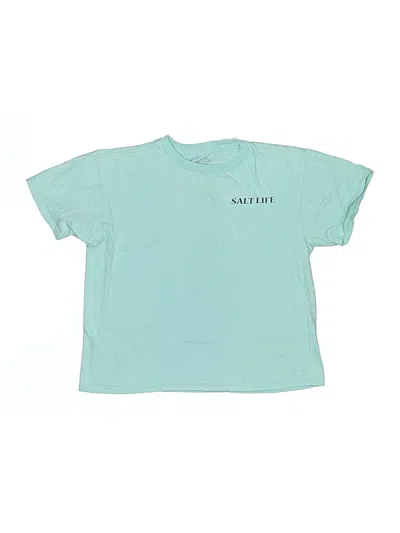 Pre-owned Salt Life Kids' Short Sleeve T-shirt In Blue