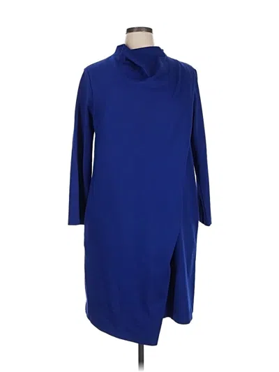 Pre-owned Joan Vass Casual Dress In Blue