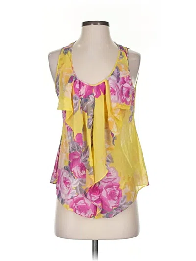 Pre-owned Yoana Baraschi Sleeveless Blouse In Yellow