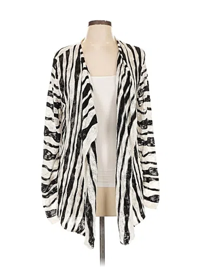 Pre-owned Chico's Cardigan Sweater In White