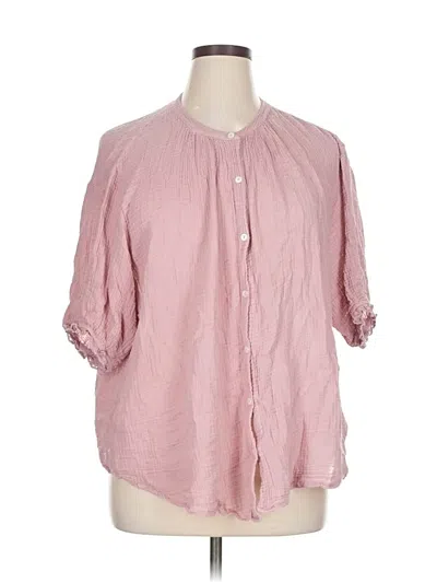 Pre-owned Velvet By Graham & Spencer 3/4 Sleeve Blouse In Pink