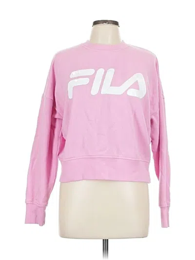 Pre-owned Fila Sweatshirt In Pink