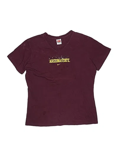 Pre-owned Nike Kids' Short Sleeve T-shirt In Burgundy