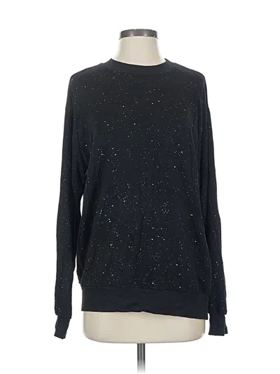 Pre-owned Michael Stars Long Sleeve T-shirt In Black