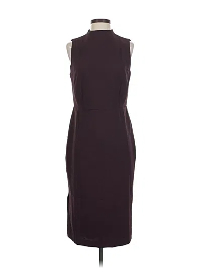 Pre-owned Ann Taylor Cocktail Dress In Burgundy