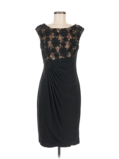 Pre-owned Connected Apparel Cocktail Dress In Black