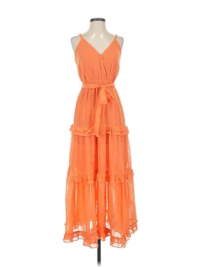Pre-owned Strut & Bolt Cocktail Dress In Orange