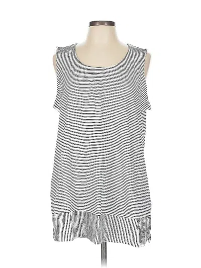 Pre-owned Lands' End Casual Dress In Gray