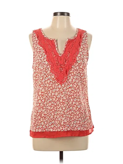 Pre-owned Skies Are Blue Sleeveless Blouse In Orange