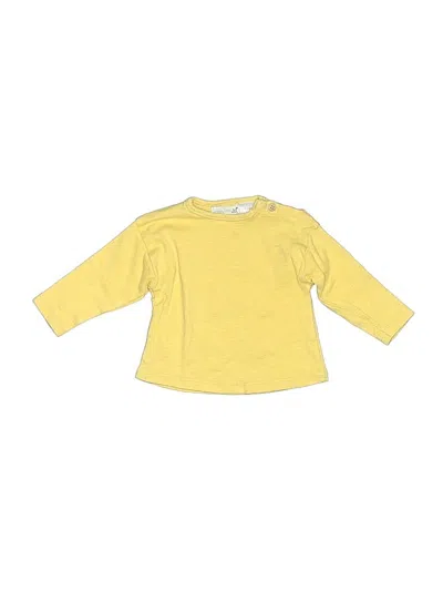 Pre-owned Zara Babies' 3/4 Sleeve T-shirt In Yellow