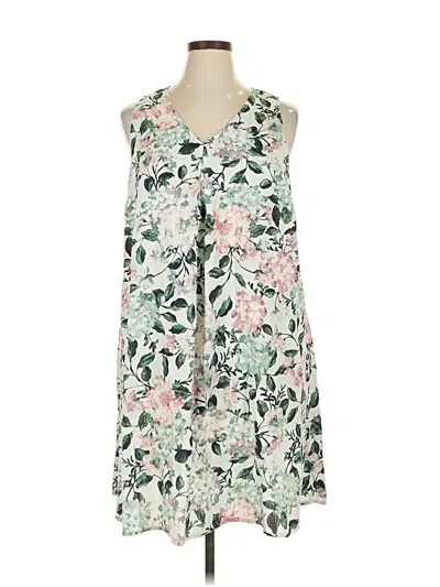 Pre-owned Jjill Casual Dress In Green