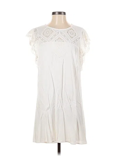 Pre-owned Daniel Rainn Casual Dress In White