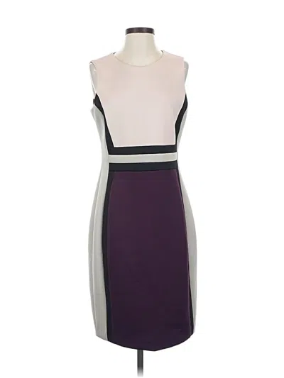 Pre-owned Calvin Klein Cocktail Dress In Purple