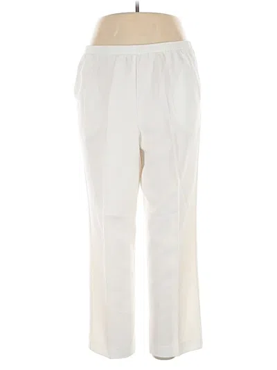 Pre-owned Alfred Dunner Casual Pants In White
