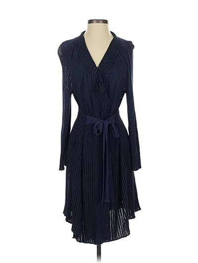 Pre-owned Armani Collezioni Cardigan Sweater In Blue