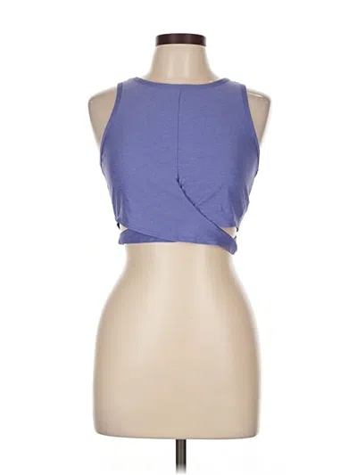 Pre-owned Beyond Yoga Tank Top Purple Halter Neckline Tops