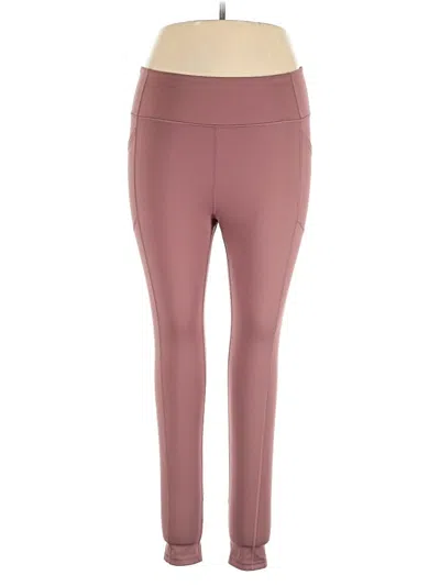 Pre-owned Victoria's Secret Active Pants In Burgundy