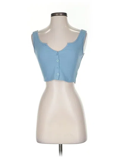 Pre-owned Shein Sleeveless Top Blue Sweetheart Neckline Tops