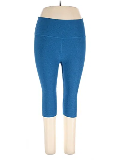 Pre-owned Beyond Yoga Active Pants In Blue