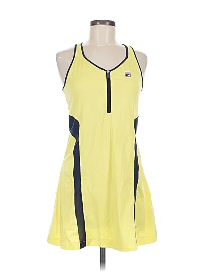 Pre-owned Fila Casual Dress In Yellow