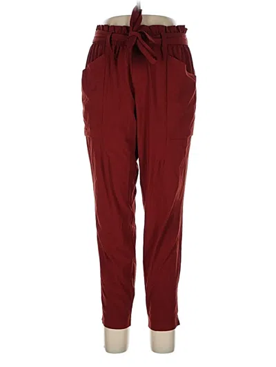 Pre-owned Athleta Casual Pants In Burgundy
