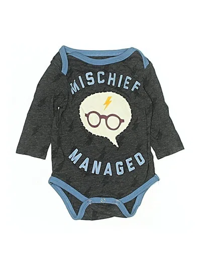 Pre-owned Harry Potter Babies' Long Sleeve Onesie In Gray