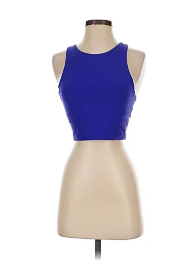 Pre-owned Athleta Tank Top Purple Halter Neckline Tops