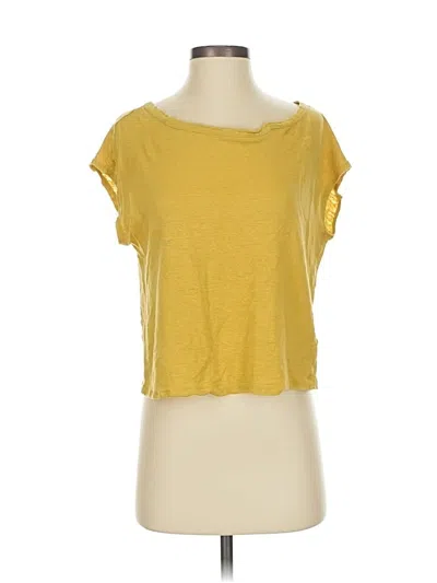 Pre-owned Rachel Zoe Short Sleeve T-shirt In Yellow